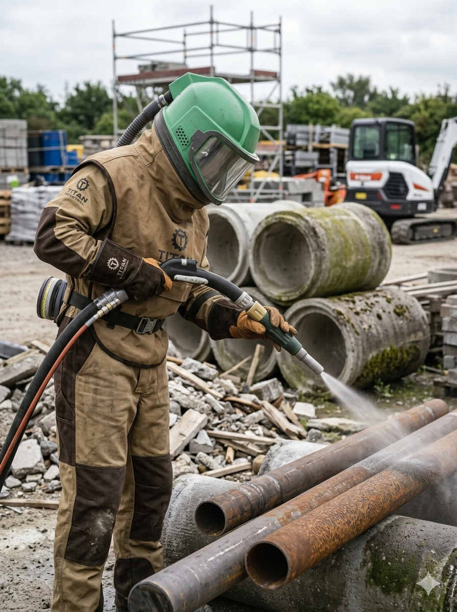 Procesos industriales de Sandblasting